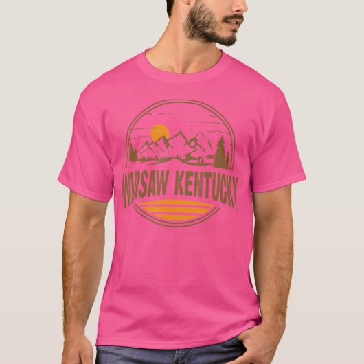 T-shirt Vintage Varsovie Kentucky Mountain Randonnée Souve (Devant)