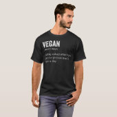 T-shirt Vintage Vegan Drôle (Devant entier)