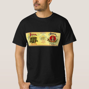 T-shirt Vintage Vegetable Can Étiquette Art, Iona Brand Pe