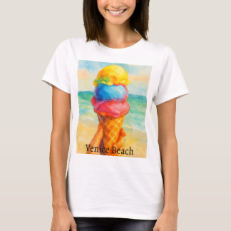 T-shirt Vintage Venice Beach California Watercolor