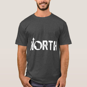 T-shirt Vintage vers le nord du Wisconsin Texte en détres