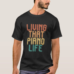T-shirt Vintage vie PIANO