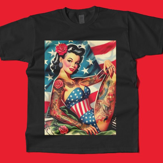 T-shirt Vintage Vieux Tatouage
