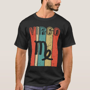 T-shirt Vintage Virgo Girls Femmes Zodiac Astrologie