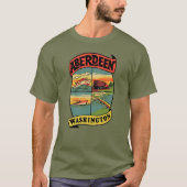T-shirt Vintage voyage Aberdeen Washington (Devant)