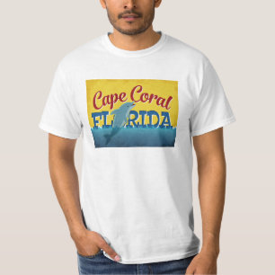 T-shirt Vintage voyage de dauphin de corail de la Floride