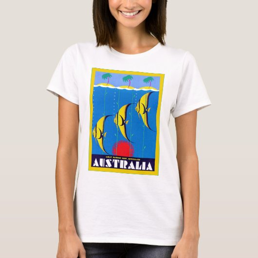 T-shirt Vintage voyage de ~ de l'Australie (Devant)