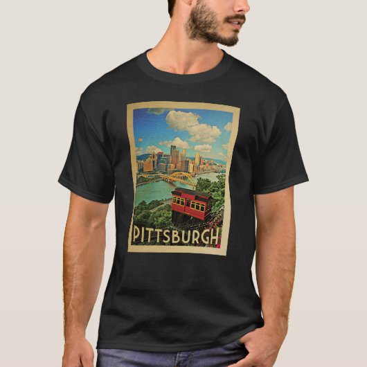 T-shirt Vintage voyage de Pittsburgh (Devant)
