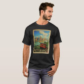 T-shirt Vintage voyage de Pittsburgh (Devant entier)
