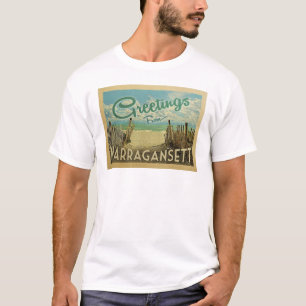 T-shirt Vintage voyage de plage de Narragansett