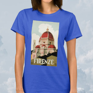 T-shirt Vintage voyage Florence Firenze Italie Eglise Duom