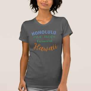 T-shirt Vintage Voyage Hawaïen Honolulu Mid-Pacific