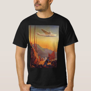 T-shirt Vintage voyage, planez au-dessus des jonques à Hon