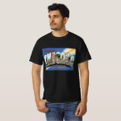 T-shirt Vintage voyage, salutations de Chicago Illinois (Devant entier)