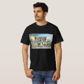 T-shirt Vintage voyage, salutations du New Hampshire (Devant entier)