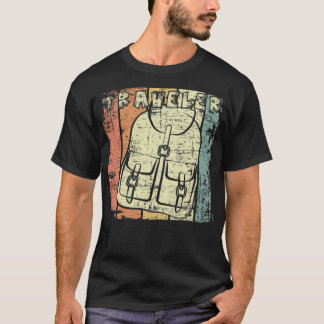 T-shirt Vintage Voyageur Voyage rétro différent