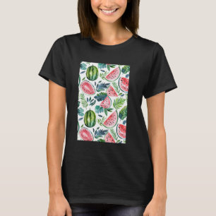 T-shirt Vintage Watermelon Fruit Art Motif