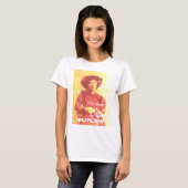 T-shirt vintage Western Lady Outlaw (Devant entier)