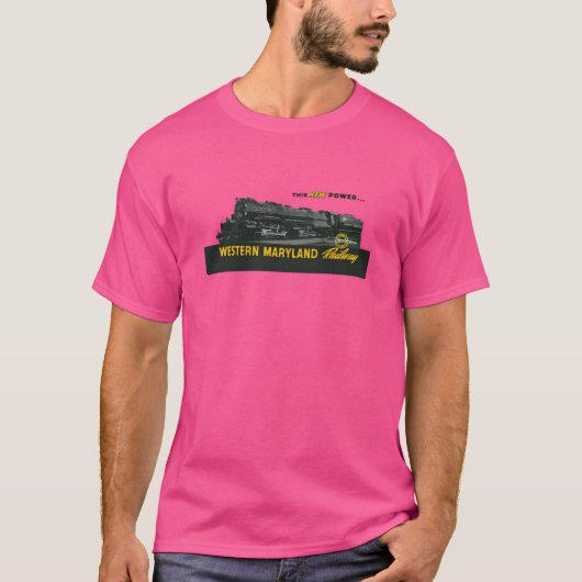 T-shirt Vintage Western Maryland Railroad (Devant)
