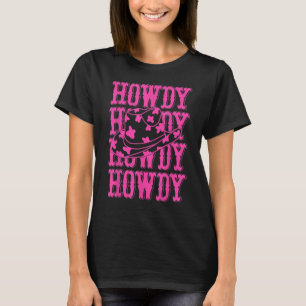T-shirt Vintage White Howdy Rodeo Western Country Southern