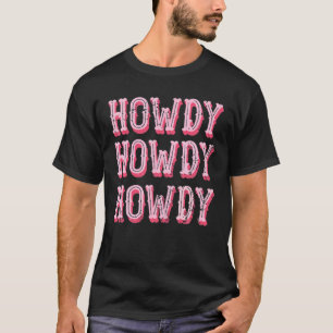 T-shirt Vintage White Howdy Rodeo Western Country Southern