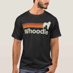 T-shirt Vintage Whodle Retro Maman Papa Chien 