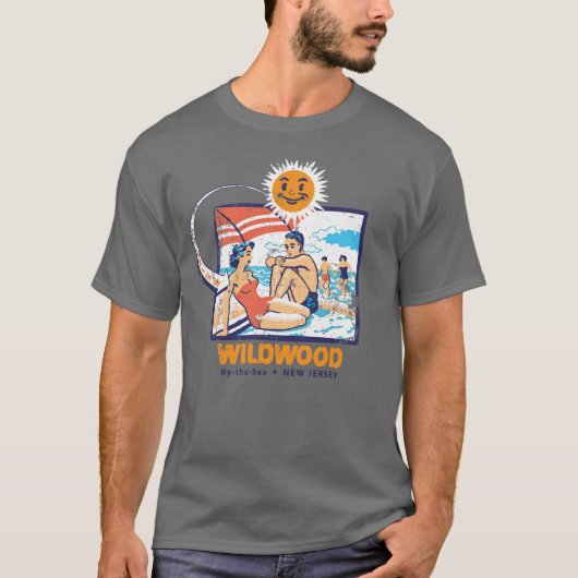 T-shirt Vintage Wildwood NJ (Devant)