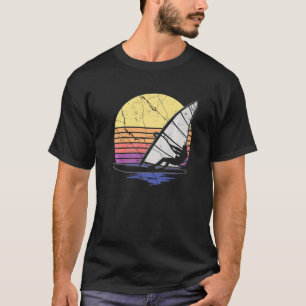 T-shirt Vintage Windsurfer Rétro Windsurfing Ocean Wave Su