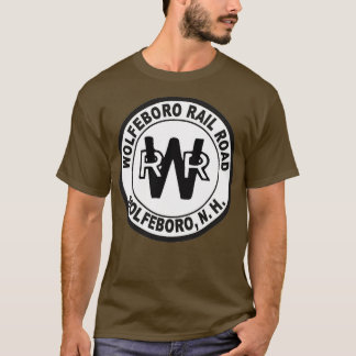 T-shirt Vintage Wolfebora Rail Road Wolfeboro New Hampshir