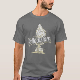 T-shirt Vintage Yellowstone Park Geyser Old FaithFaith Sou