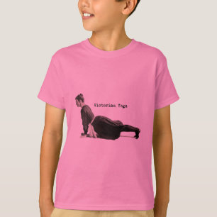T-shirt Vintage Yoga Woman Up Chien Antique