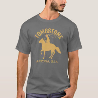 T-shirt VintageStyle Tombstone Arizona USA Gold Cowboy Wes