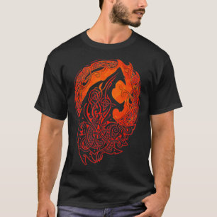 T-shirt VintageVikings mythologie celtique fenrir Runes Wo