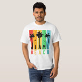T-shirt Vintege Miami Beach Floride (Devant entier)