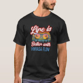T-shirt Vinyasa Flow Yoga Sunset Avec Vinyasa Flow (Devant)