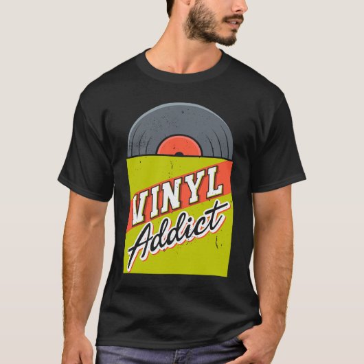 T-shirt Vinyl Addict (Devant)