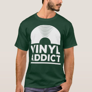 T-shirt Vinyl Addict Tee Retro Old School Music