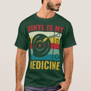 T-shirt Vinyl Est Ma Médecine Drôle Record Collector LP Lo