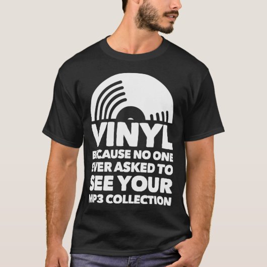 T-shirt Vinyl Lp disque vinyle (Devant)