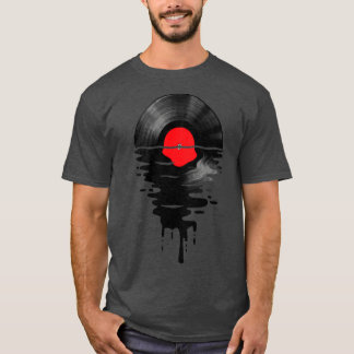 T-shirt Vinyl LP Music Record Sunset Red Baby Bodysuit