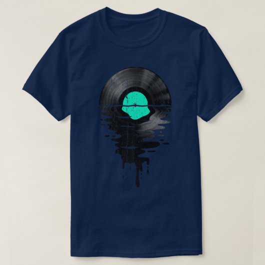 T-shirt Vinyl Record Music LP Classic 80s Sunset (Design devant)