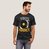 T-shirt Vinyl Record - Vinyl Addict DJ Audiophile LP EP (Devant entier)