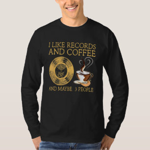 T-shirt Vinyl Records Musique Disque Coffee Vêtements