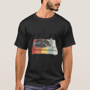 T-shirt Vinyl Records Tourne-disque Dj