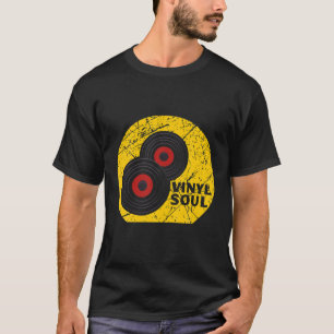 T-shirt Vinyl Soul Musicien Old School Musique DJ Tourne-d