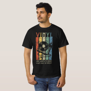 T-shirt Vinyl Vibes – Trouve toujours le groove de la musi