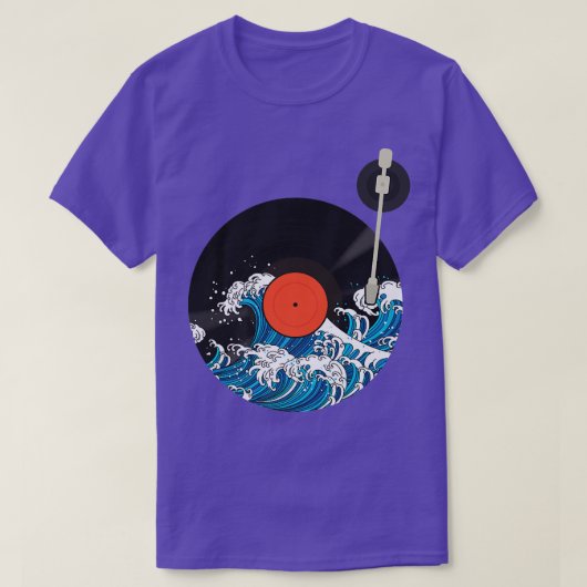 T-shirt Vinyl Wave MusicIngénieurAudioTechnicienSon (Design devant)