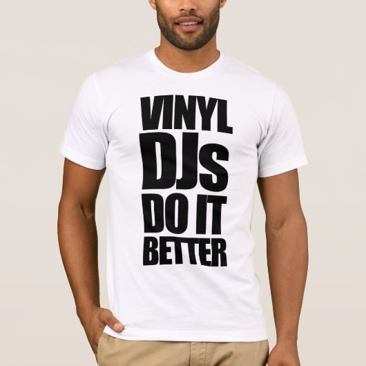 T-shirt Vinyle Djs (Devant)