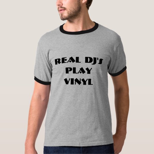 T-shirt Vinyle du jeu du vrai DJ (Devant)