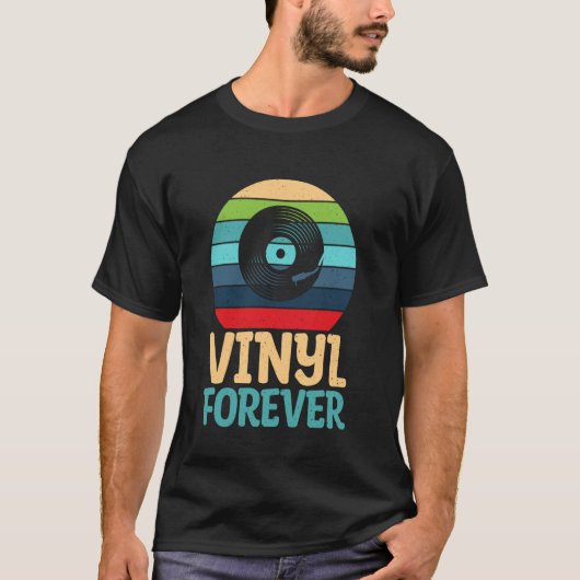 T-shirt Vinyle Forever Disques Vinyles (Devant)